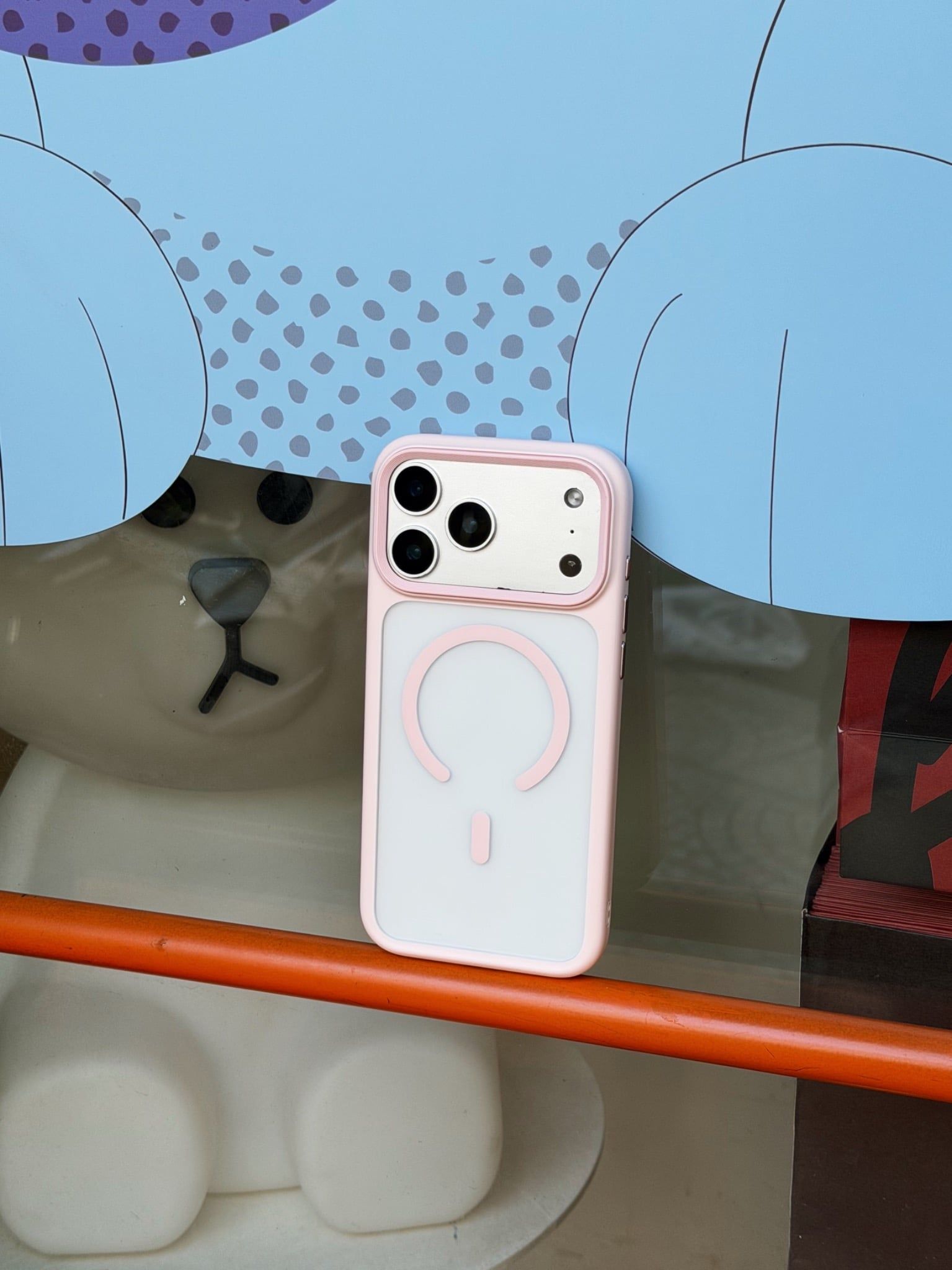  Pink/Grey MAGSAFE CASE NHÁM 