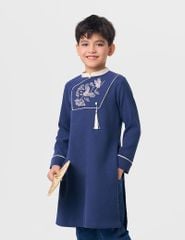 Áo dài bé trai thêu thân trước