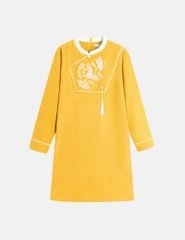 Áo dài bé trai thêu thân trước