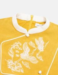 Áo dài bé trai thêu thân trước