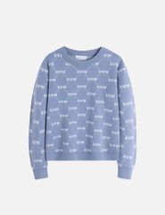 Áo len bé trai cổ tròn in tràn