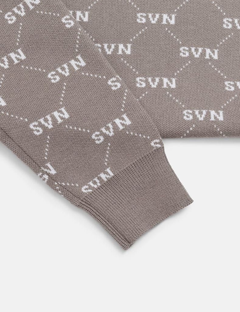 Áo len bé trai cổ tròn in tràn