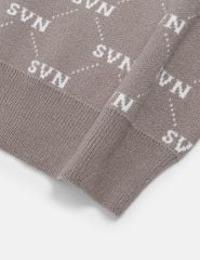 Áo len bé trai cổ tròn in tràn