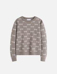 Áo len bé trai cổ tròn in tràn