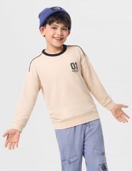 Áo nỉ cổ tròn bé trai