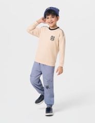 Áo nỉ cổ tròn bé trai