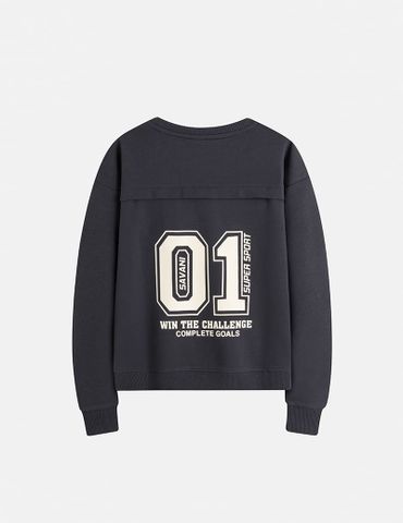 Áo nỉ cổ tròn bé trai