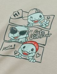 Áo nỉ cổ tròn bé trai hình in trước ngực