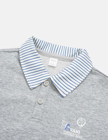 Áo nỉ bé trai hình in trước ngực