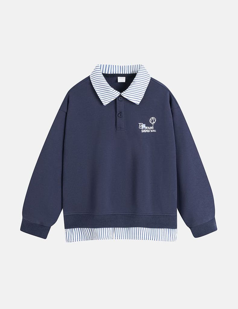 Áo nỉ bé trai hình in trước ngực