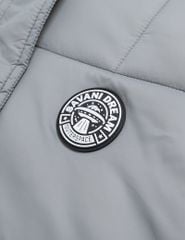 Áo phao chần bông bé trai hình in trước ngực