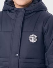 Áo phao chần bông bé trai hình in trước ngực