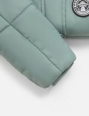 Áo phao chần bông bé trai hình in trước ngực