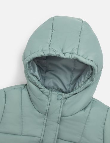 Áo phao chần bông bé trai hình in trước ngực