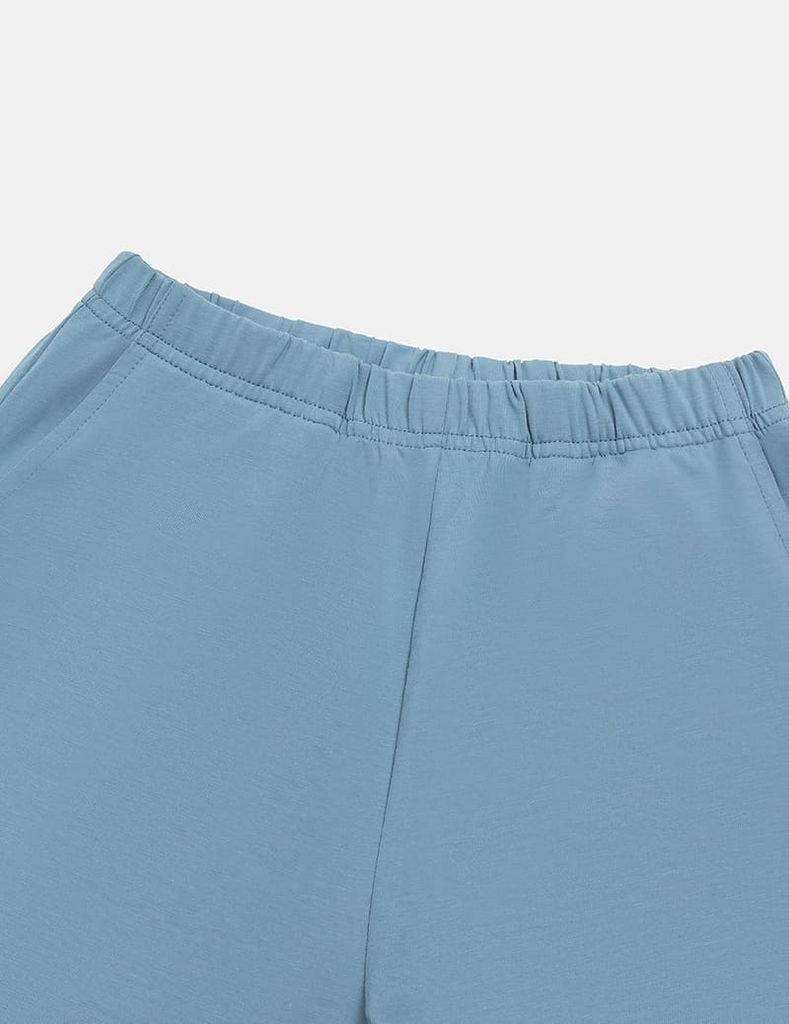 Bộ đồ cotton bé trai hình in trước ngực