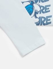 Bộ đồ cotton bé trai hình in trước ngực