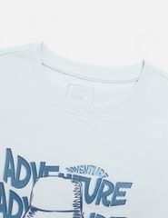 Bộ đồ cotton bé trai hình in trước ngực