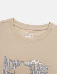 Bộ đồ cotton bé trai hình in trước ngực