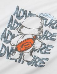 Bộ đồ cotton bé trai hình in trước ngực