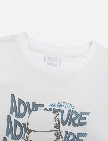 Bộ đồ cotton bé trai hình in trước ngực