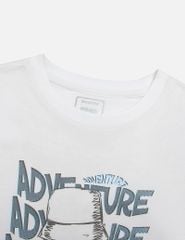 Bộ đồ cotton bé trai hình in trước ngực