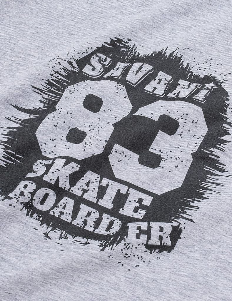 Bộ đồ cotton bé trai dài tay hình in trước ngực