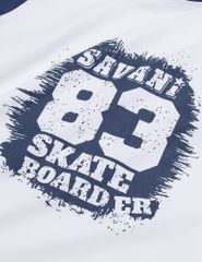 Bộ đồ cotton bé trai dài tay hình in trước ngực