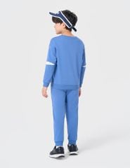 Bộ nỉ cổ tròn bé trai hình in trước ngực