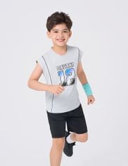 Bộ hè sát nách trẻ em phối quần khác màu