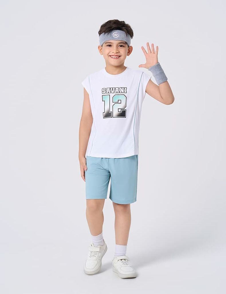 Bộ hè sát nách trẻ em phối quần khác màu