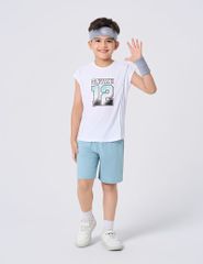 Bộ hè sát nách trẻ em phối quần khác màu