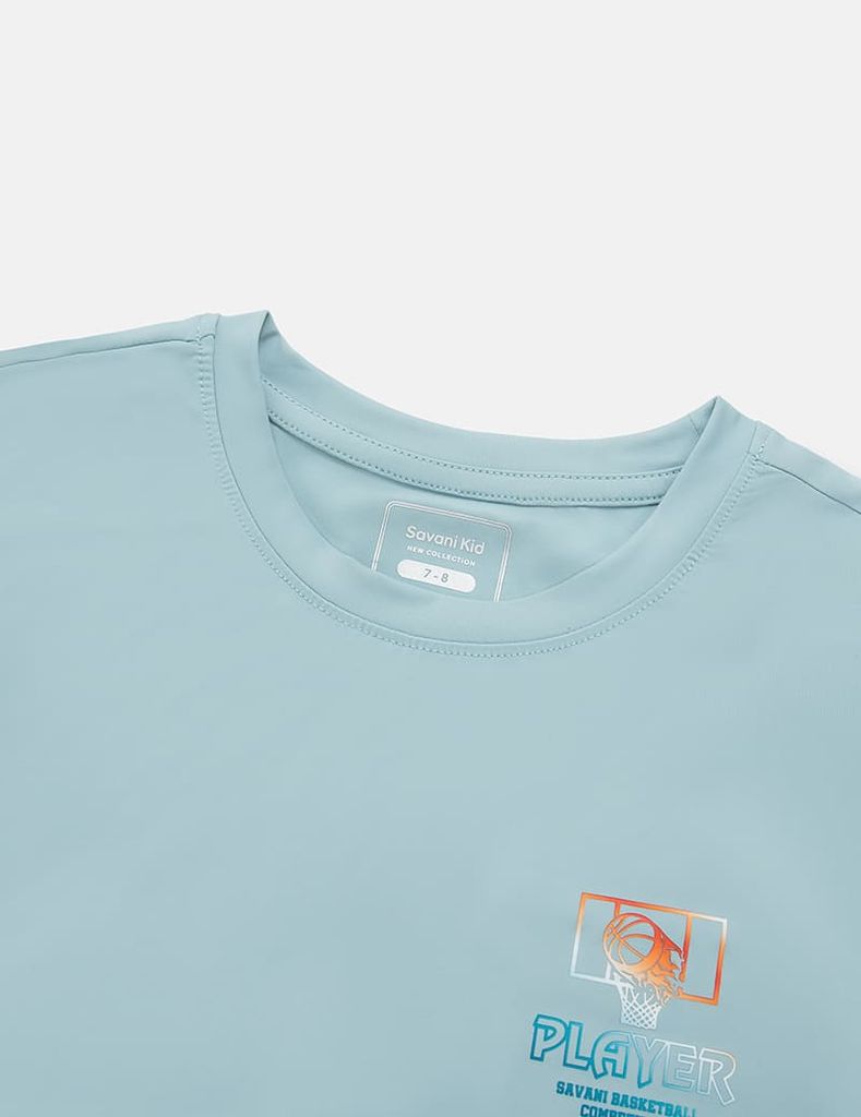 Bộ hè trẻ em hình in trước ngực