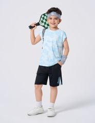 Bộ sát nách bé trai phối quần khác màu