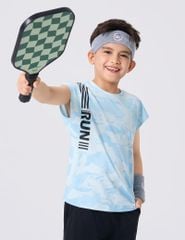 Bộ sát nách bé trai phối quần khác màu