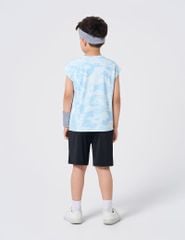 Bộ sát nách bé trai phối quần khác màu