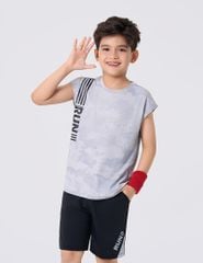 Bộ sát nách bé trai phối quần khác màu