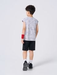 Bộ sát nách bé trai phối quần khác màu