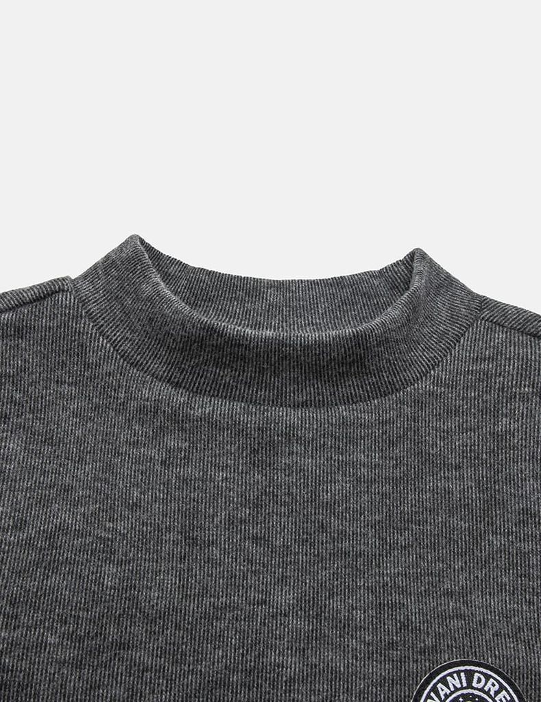 Áo giữ nhiệt cổ cao bé trai hình in trước ngực