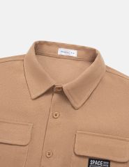 Áo sơ mi dài tay bé trai dáng suông rộng