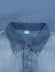 Áo sơ mi bé trai dài tay túi thân trước