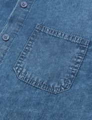 Áo sơ mi bé trai dài tay túi thân trước