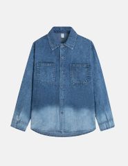 Áo sơ mi bé trai dài tay túi thân trước