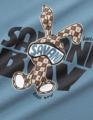 Áo thun dài tay cổ tròn bé trai hình in trước ngực