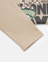 Áo thun dài tay cổ tròn bé trai hình in trước ngực