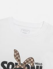 Áo thun dài tay cổ tròn bé trai hình in trước ngực