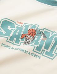 Áo thun dài tay bé trai cổ tròn hình in trước ngực