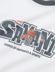 Áo thun dài tay bé trai cổ tròn hình in trước ngực