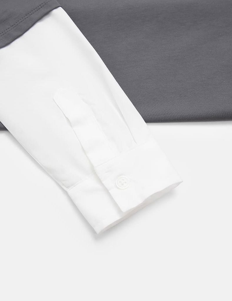 Áo thun dài tay bé trai phối màu