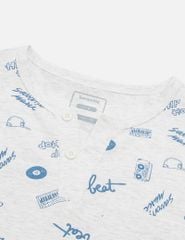 Áo thun dài tay bé trai cổ tròn