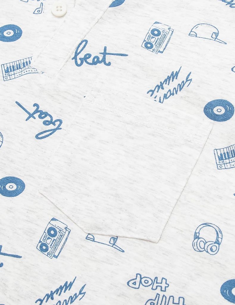 Áo thun dài tay bé trai cổ tròn